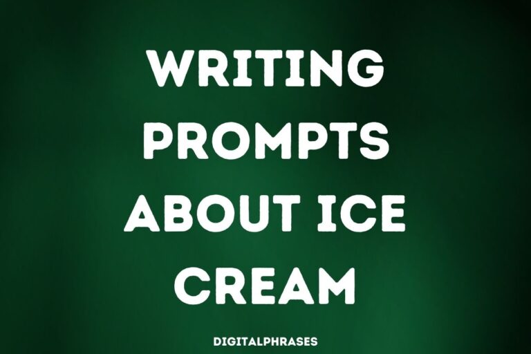 Writing Prompts about Ice Cream