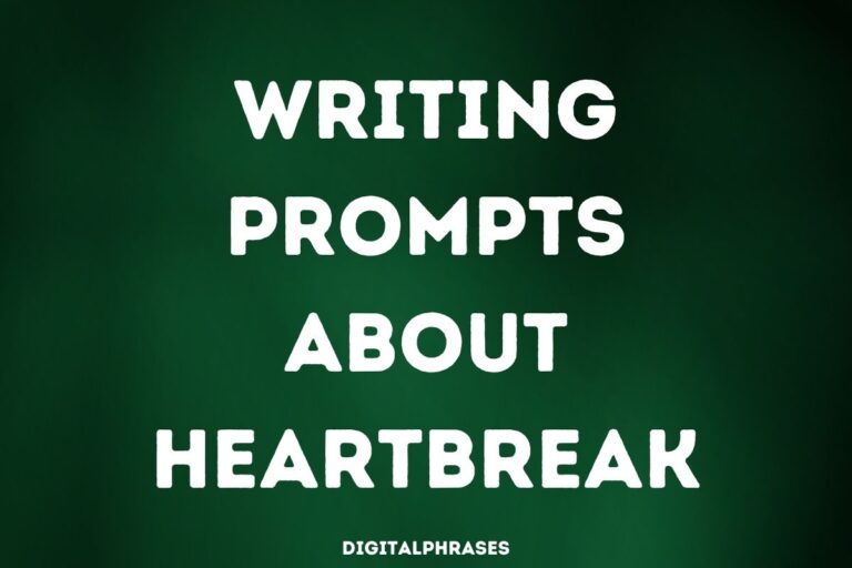 32 Writing Prompts about Heartbreak