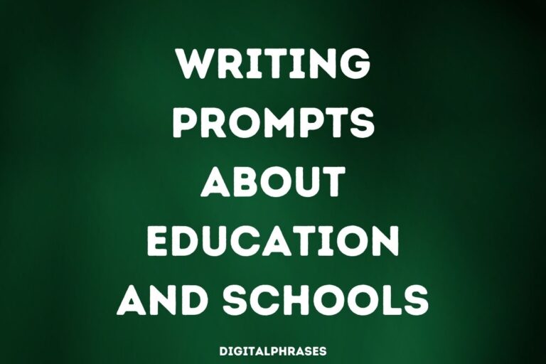 24 Writing Prompts About Education and Schools