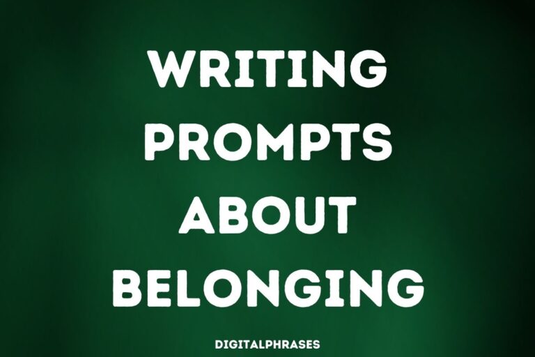 32 Writing Prompts about Belonging