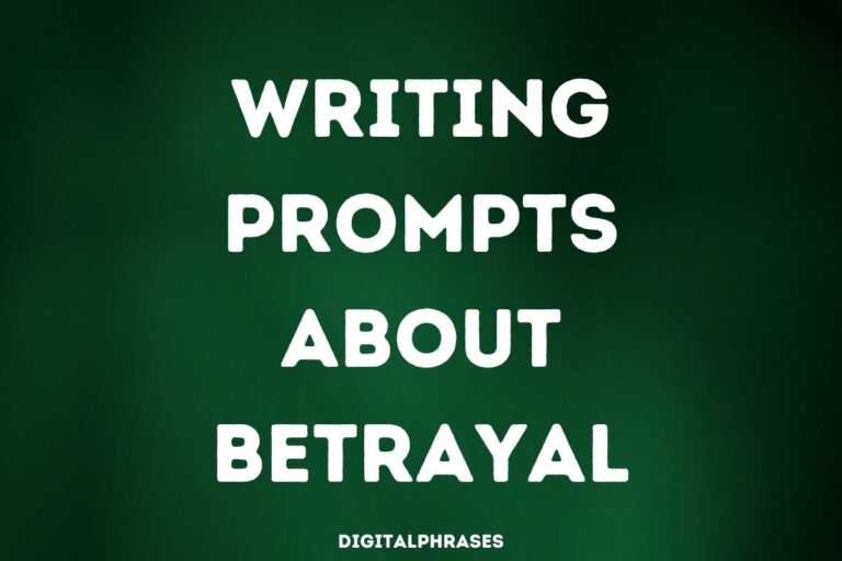 28 Writing Prompts About Betrayal