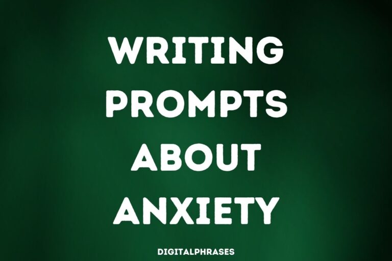 30 Writing Prompts About Anxiety