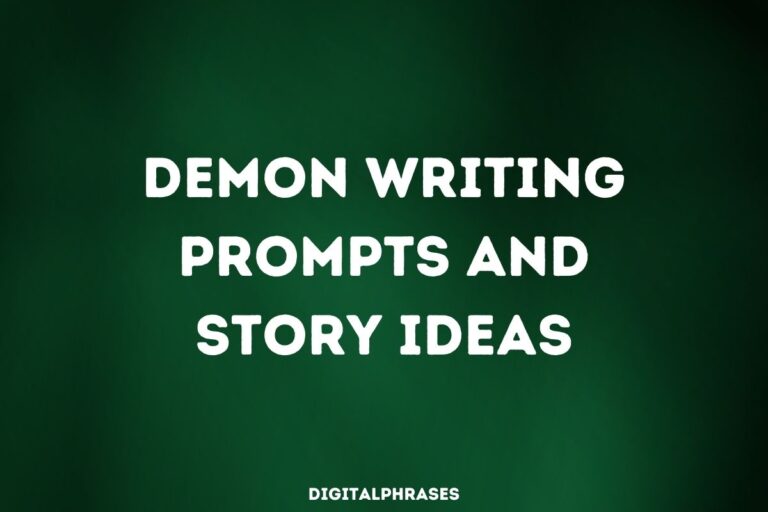 22 Demon Writing Prompts and Story Ideas
