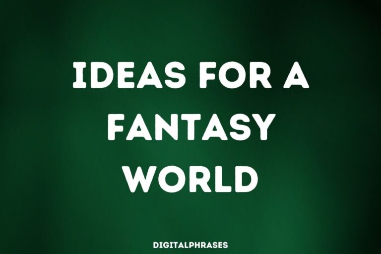 Ideas for a Fantasy World