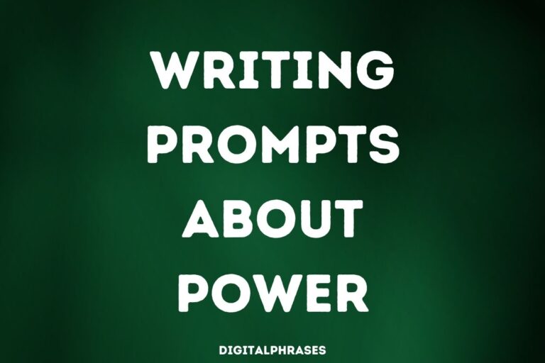 30 Writing Prompts About Power