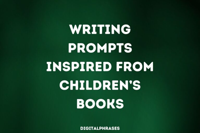 30 Writing Prompts Inspired From Children’s Books
