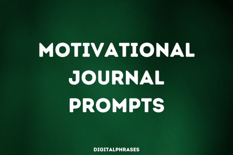 40 Motivational Journal Prompts