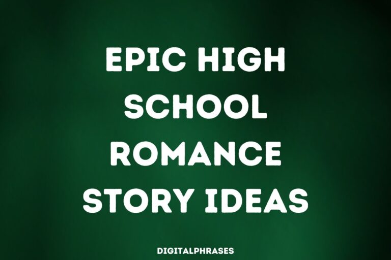 30 Epic High School Romance Story Ideas