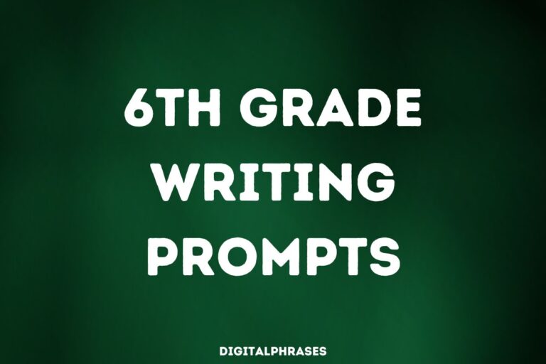 6th Grade Writing Prompts and Story Ideas