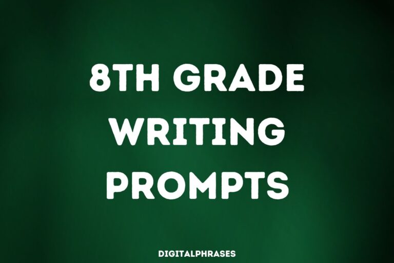 8th Grade Writing Prompts and Story Starters