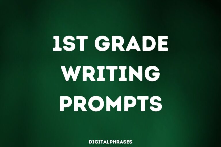 1st Grade Writing Prompts and Story Ideas