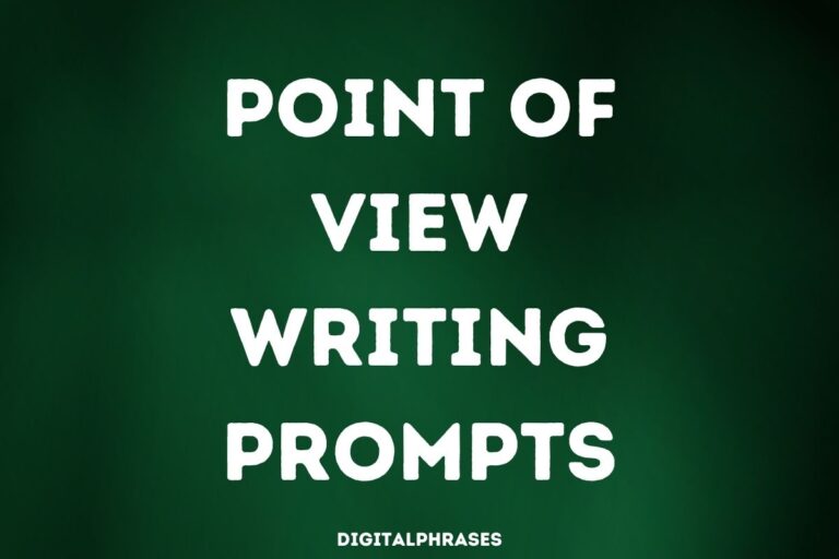 24 Point of View Writing Prompts