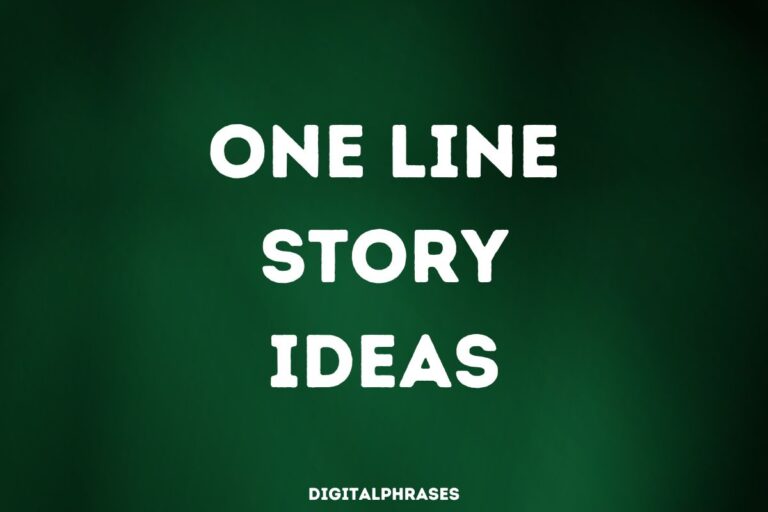 One Line Story Ideas