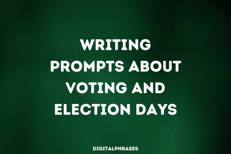 32 Writing Prompts About Voting and Election Days