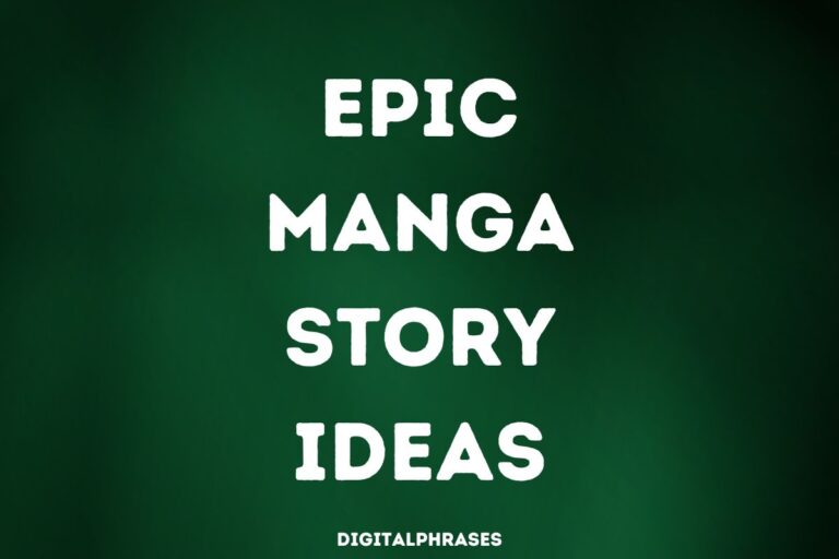 Epic Manga Story Ideas