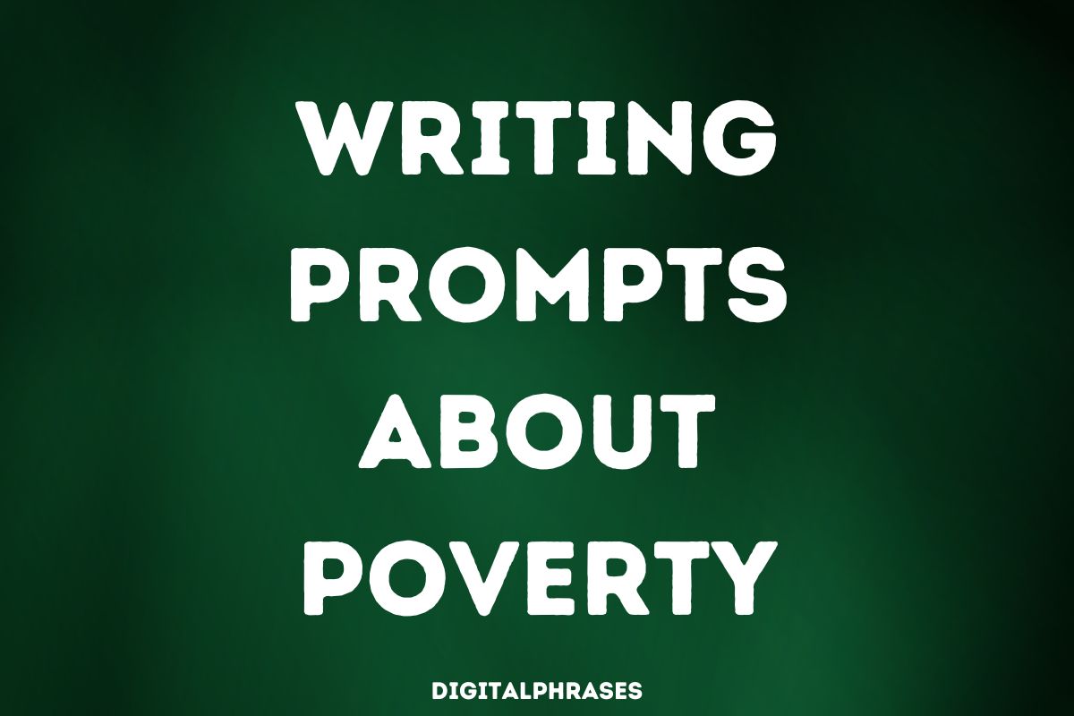 Poverty In Calligraphy 24 Writing Prompts About Poverty