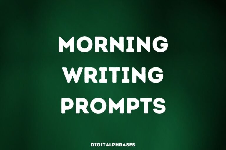 40 Morning Writing Prompts For Your Journal