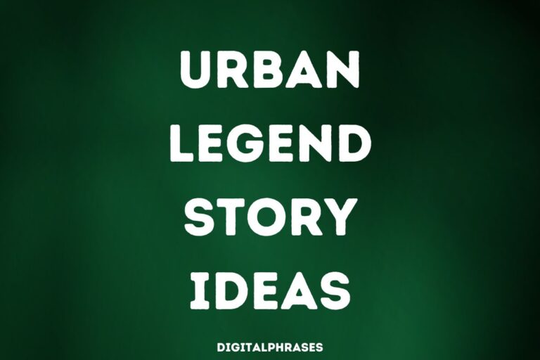 Urban Legend Story Ideas