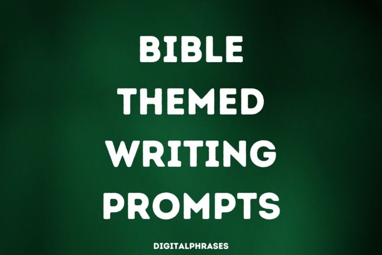 Bible Themed Writing Prompts