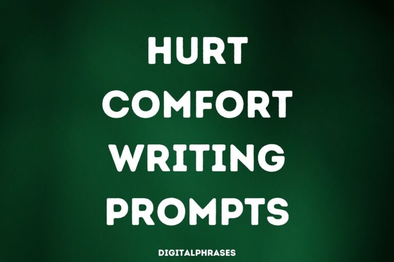 24 Hurt Comfort Writing Prompts