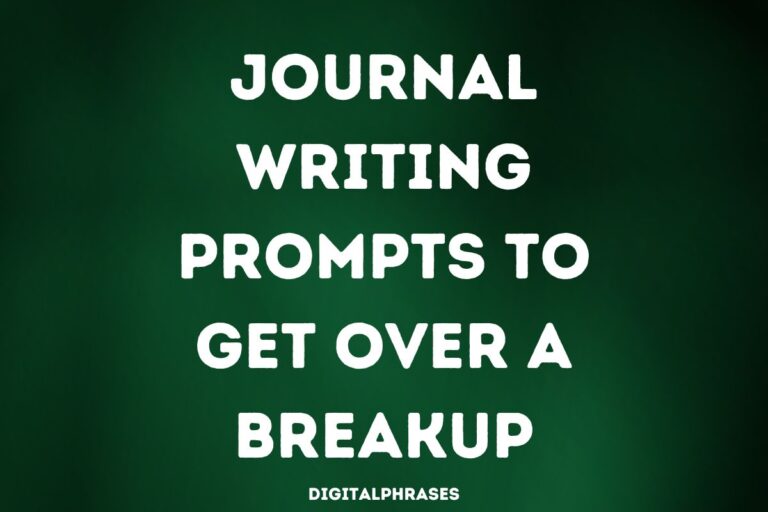 27 Journal Writing Prompts To Get Over a Breakup