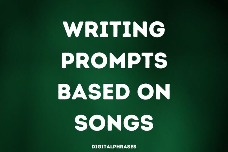 Writing Prompts Based on Songs