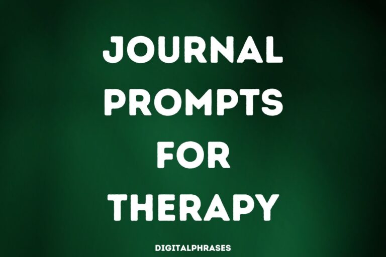 30 Journal Prompts for Therapy