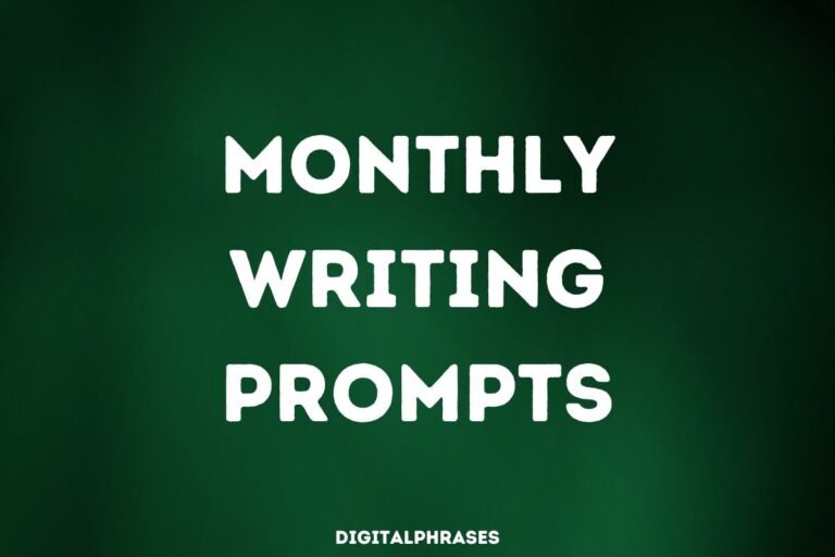 120 Monthly Writing Prompts