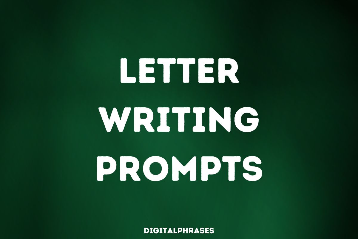 Letter Writing Prompts