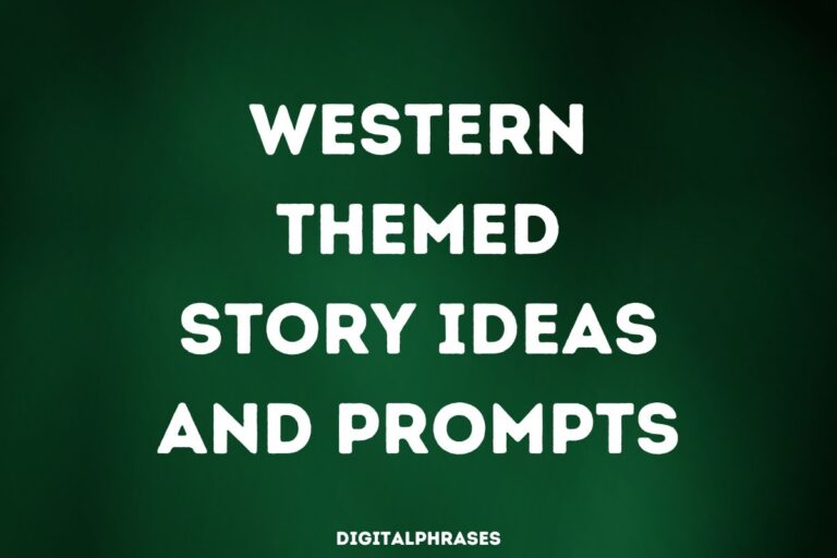 Western Themed Story Ideas and Prompts