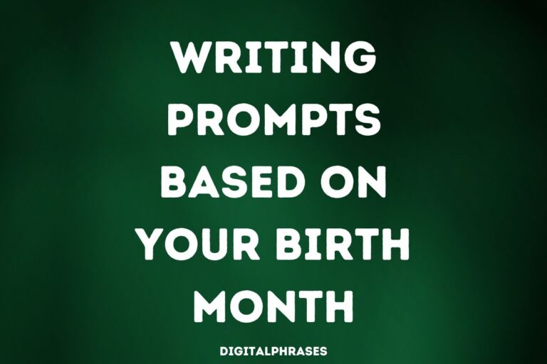 Writing Prompts Based on Your Birth Month