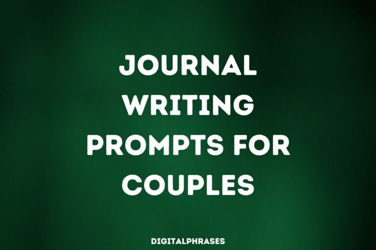 35 Journal Writing Prompts For Couples