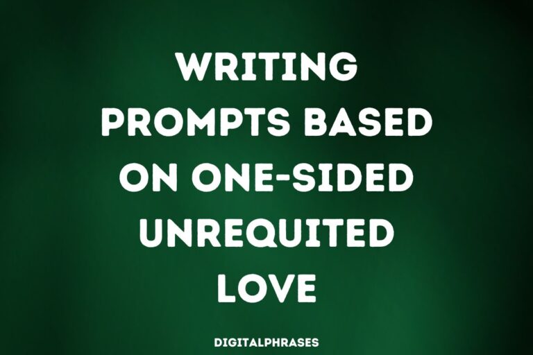 24 Writing Prompts Based on One-Sided Unrequited Love