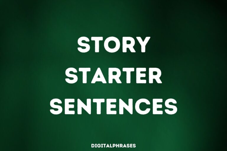 Story Starter Sentences