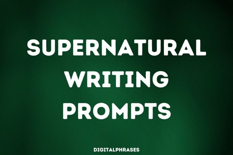 32 Supernatural Writing Prompts