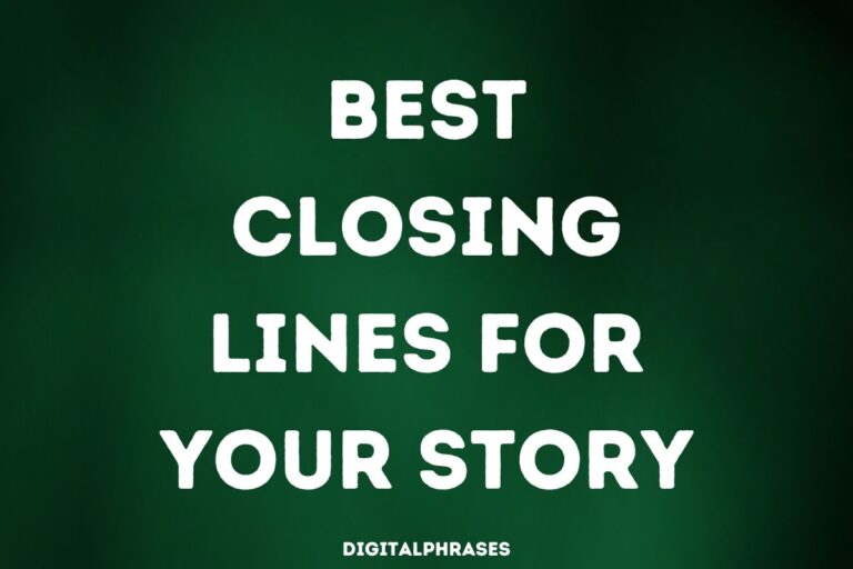 Best Closing Lines for Your Story