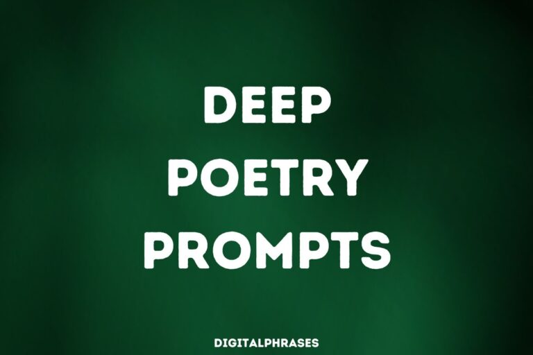 32 Deep Poetry Prompts