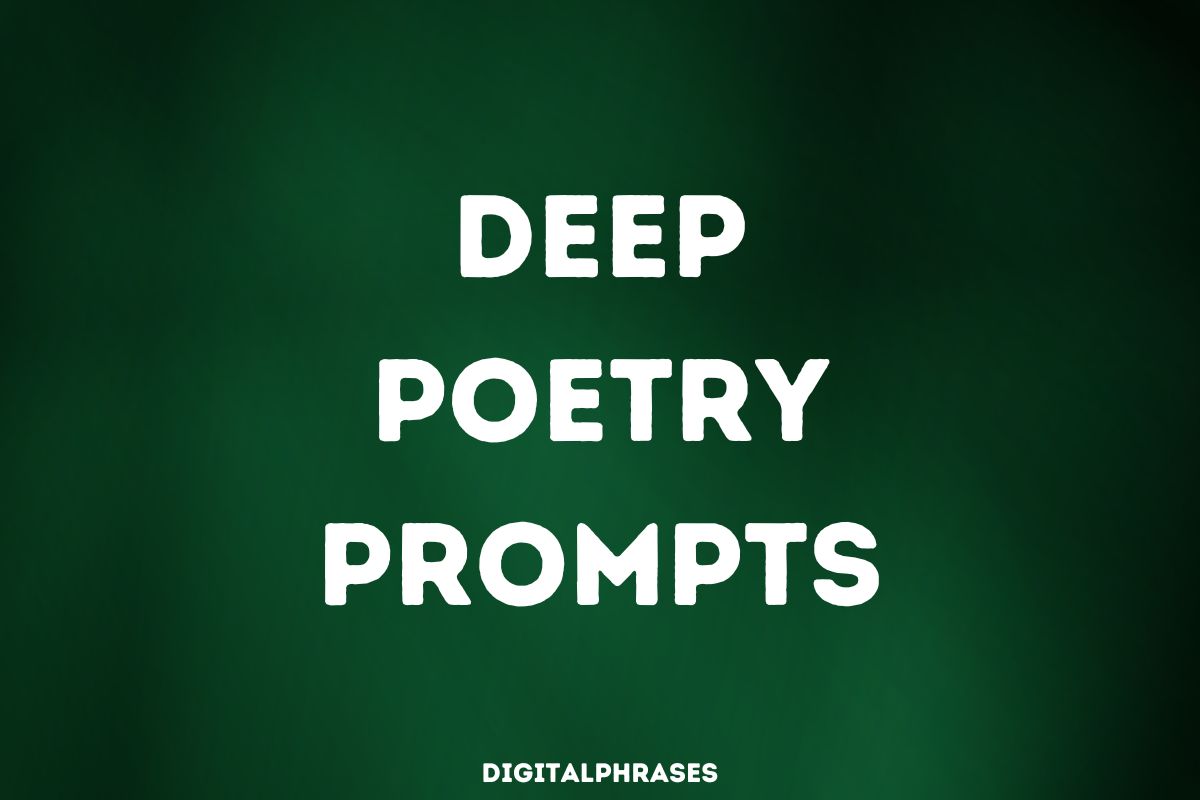 32 Deep Poetry Prompts