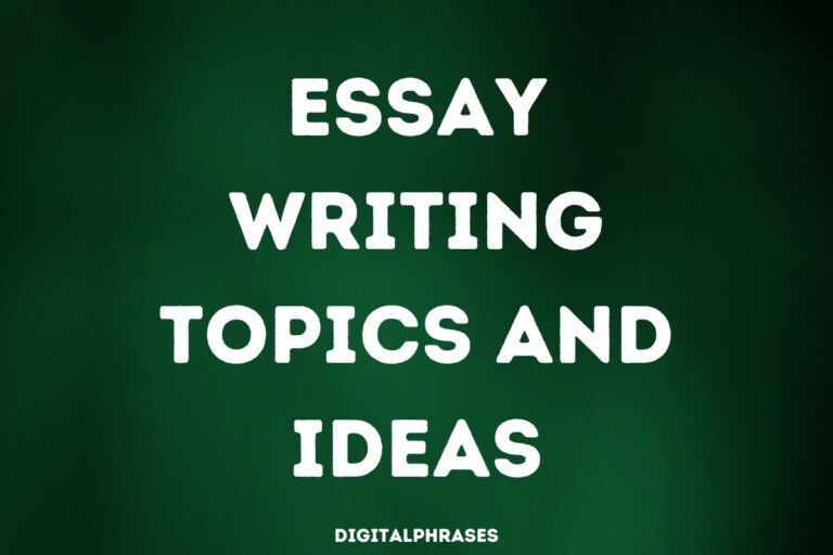 Essay Writing Topics and Ideas