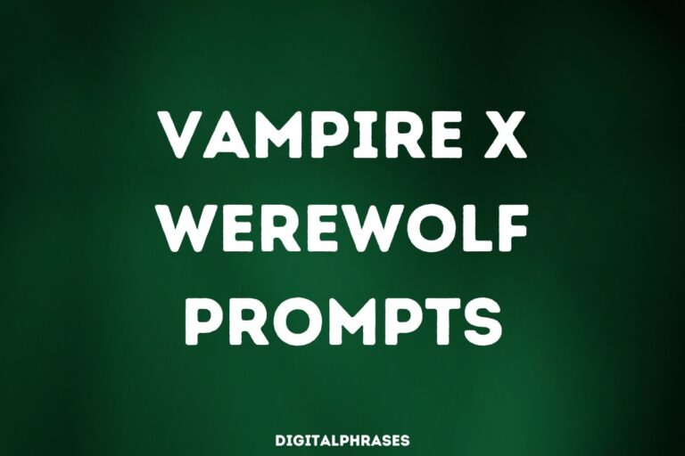 30 Vampire x Werewolf Prompts