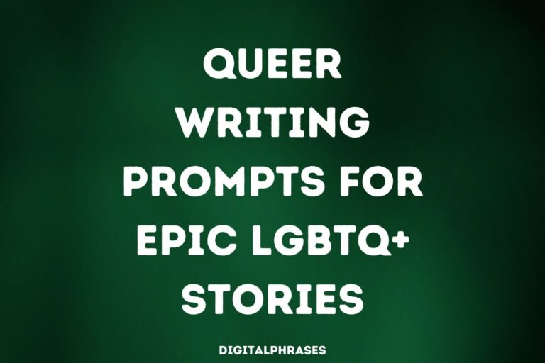 32 Queer Writing Prompts For Epic LGBTQ+ Stories