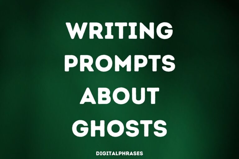 32 Writing Prompts About Ghosts