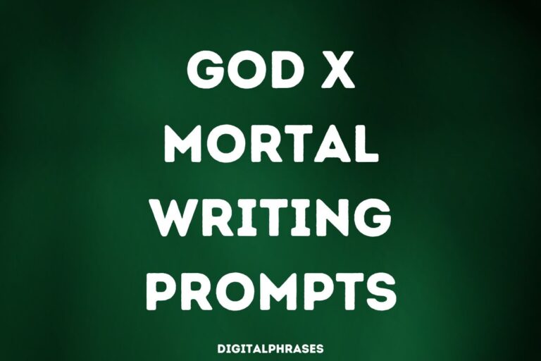 24 God x Mortal Writing Prompts