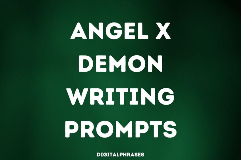 32 Angel x Demon Writing Prompts