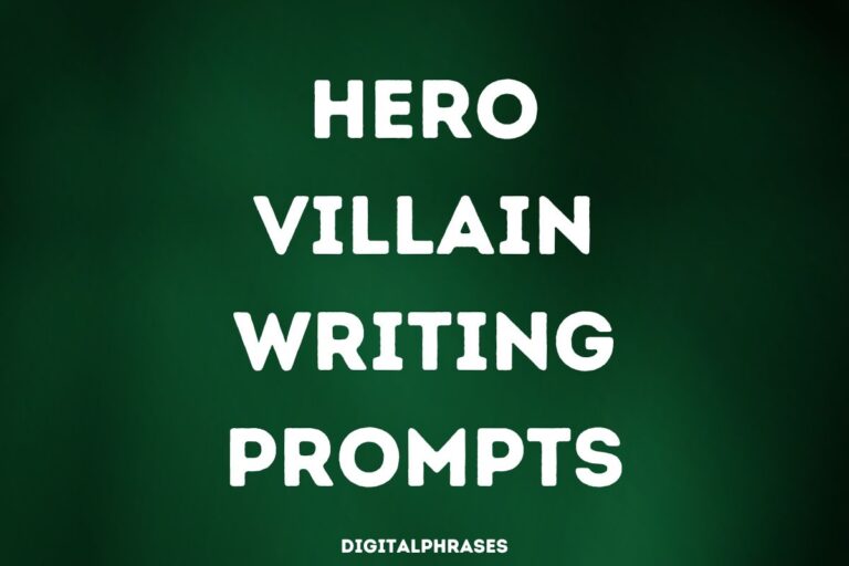 Hero Villain Writing Prompts