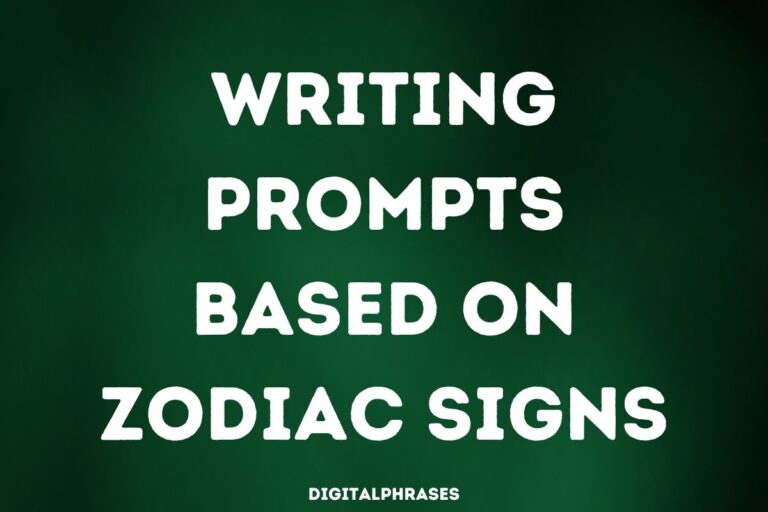 Writing Prompts based on Zodiac Signs