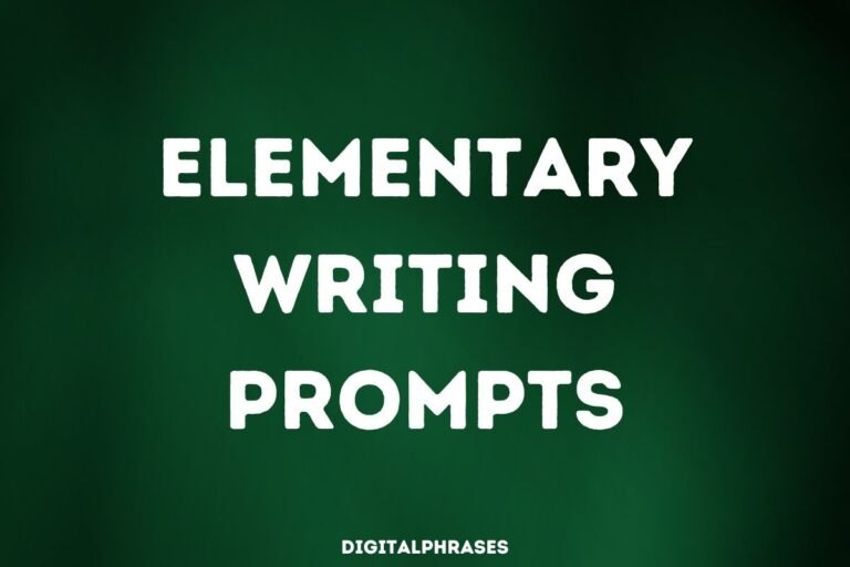 32 Elementary Writing Prompts