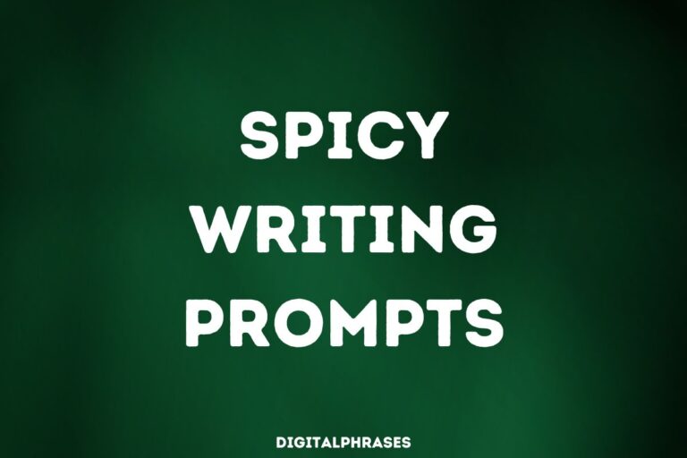 40 Spicy Writing Prompts