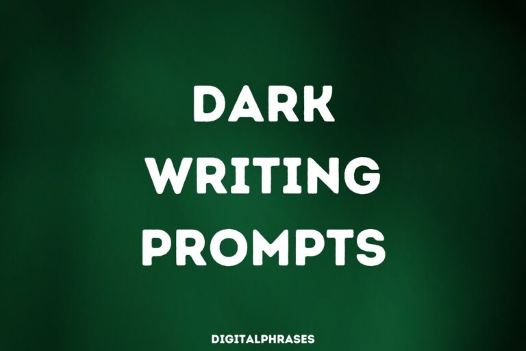 40 Dark Writing Prompts