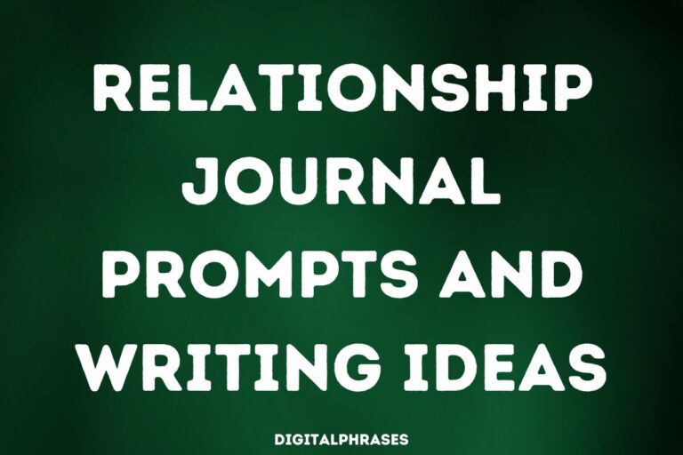 45 Relationship Journal Prompts and Writing Ideas